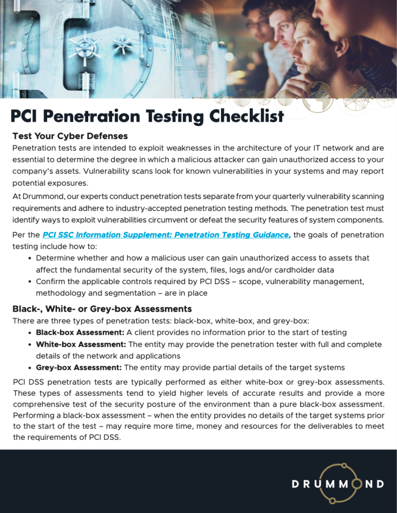 PCI Penetration Testing Checklist.