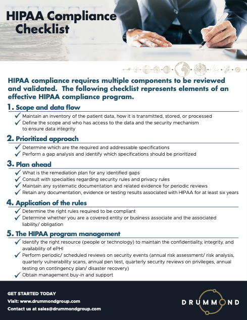 HIPAA Compliance Checklist